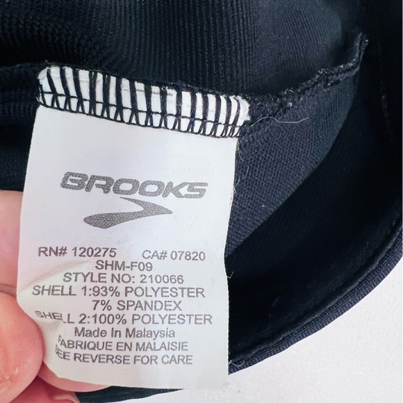 Brooks Women’s 1/2 Zip Black Running Shirt Size M - Picture 8 of 9